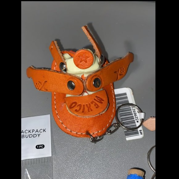 Random assortment of 4 unique keychains, Mexico horse saddles, drum, & soccer - Picture 3 of 5